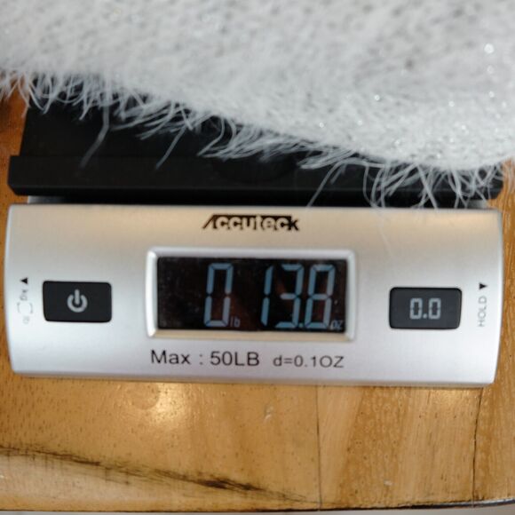 Abercrombie & Fitch Eyelash Sweater Women Sz M Cotton Blend Metallic Shaggy - Picture 9 of 10